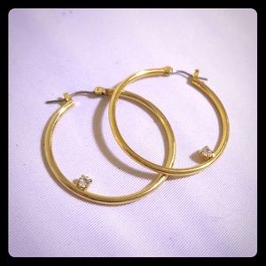 JLo Gold hoop earrings